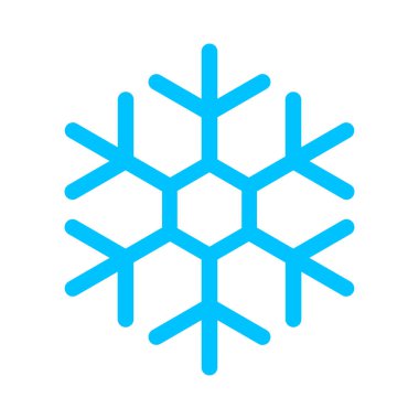 Beyaz arkaplanda kar tanesi