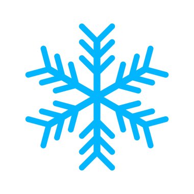 Beyaz arkaplanda kar tanesi