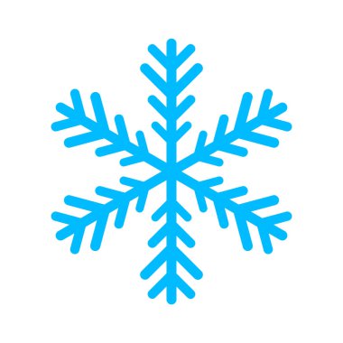 Beyaz arkaplanda kar tanesi