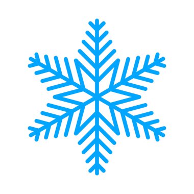 Beyaz arkaplanda kar tanesi