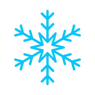 Beyaz arkaplanda kar tanesi