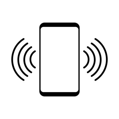 Beyaz arkaplanda telefon simgesi