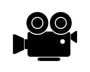 Beyaz arkaplanda kamera simgesi