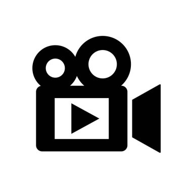 Beyaz arkaplanda kamera simgesi