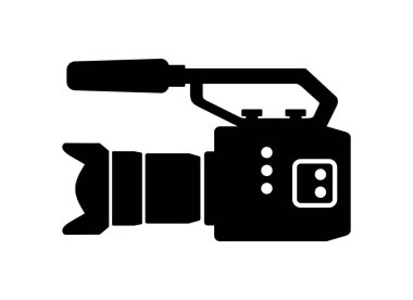 Beyaz arkaplanda kamera simgesi