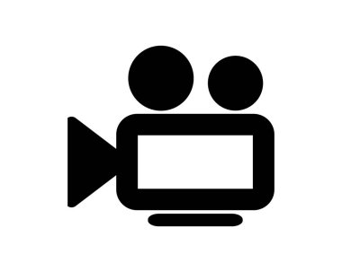 Beyaz arkaplanda kamera simgesi