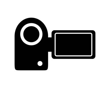 Beyaz arkaplanda kamera simgesi