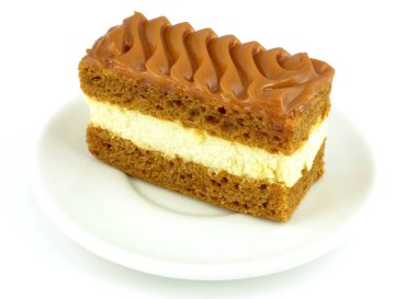 cake with fudge topping