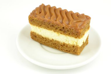 cake with fudge topping