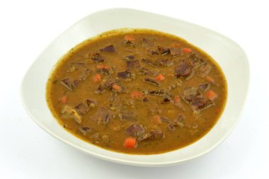 homemade pork heart stew