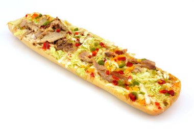 gyros casserole isolated on white background