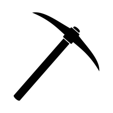 kazma simgesi beyaz arka plan üzerinde