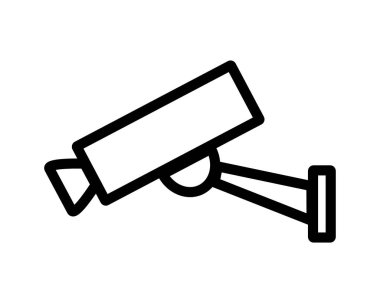 Beyaz arkaplanda endüstriyel kamera simgesi