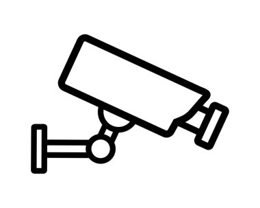 Beyaz arkaplanda endüstriyel kamera simgesi