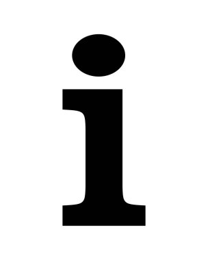 info icon on white background