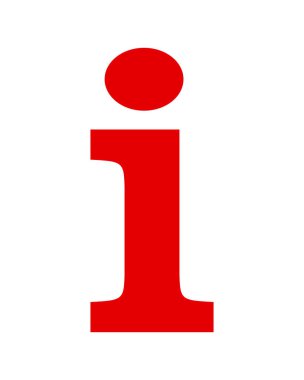 info icon on white background