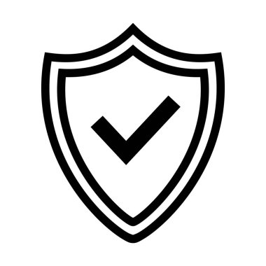 Beyaz arkaplanda kalkan sembolü