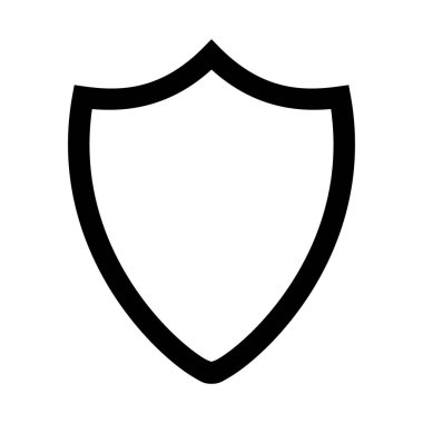 Beyaz arkaplanda kalkan sembolü