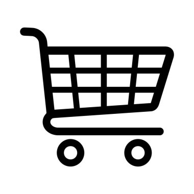 Alışveriş ikonu için alışveriş arabası