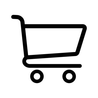 Alışveriş ikonu için alışveriş arabası