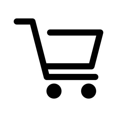 Alışveriş ikonu için alışveriş arabası