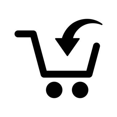 Alışveriş ikonu için alışveriş arabası