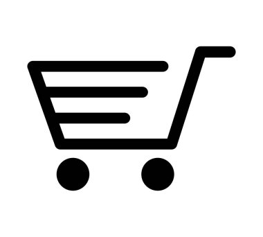 Alışveriş ikonu için alışveriş arabası