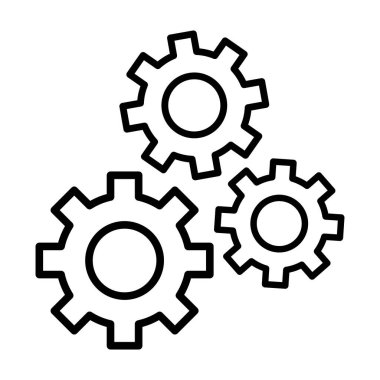 Beyaz arka planda dişli tekerleği