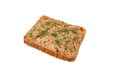 Etli ve dereotlu sandviç.