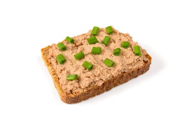 sandwich with pate and chives