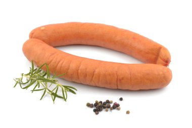 sausage on a white backgroun