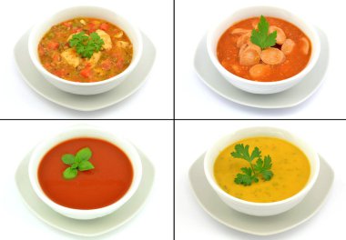 farklı yemek takımları