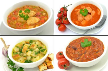 farklı yemek takımları