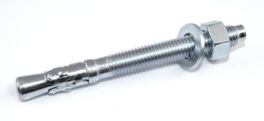 steel dowel isolated on white background