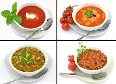 farklı yemek takımları