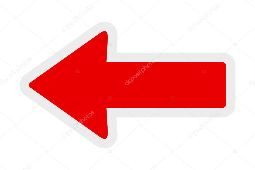 Arrow on a white background