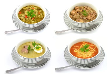 farklı yemek takımları