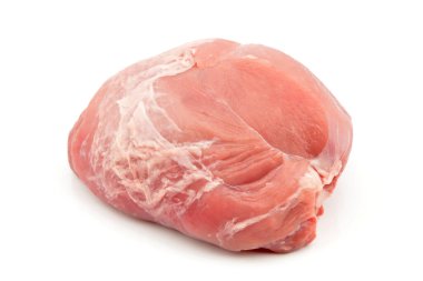 pork ham isolated on white background