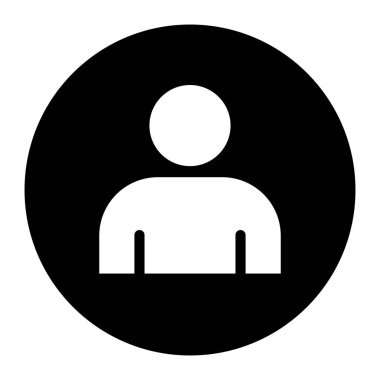 silhouette man icon on white background