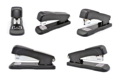 Ofis zımbası beyaz arkaplanda izole edildi