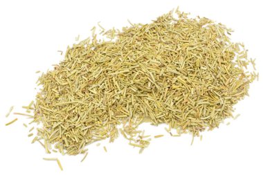 beyaz zemin üzerine kurutulmuş biberiye