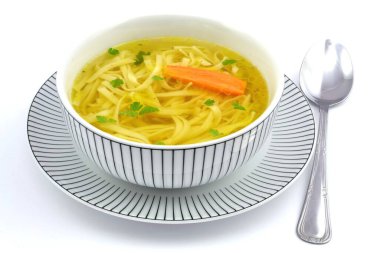 Erişte ve havuçlu çorba.