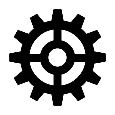 Çark beyaz arkaplanda izole edildi