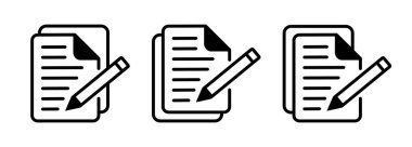 Beyaz arkaplan üzerindeki belge simgesi