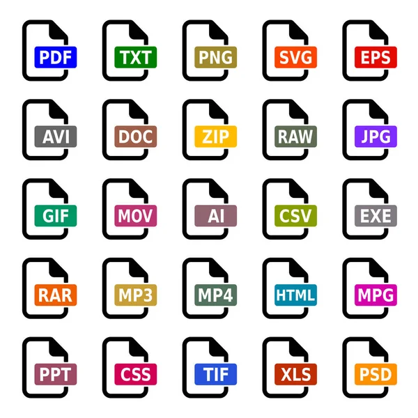 Belge biçimi - simge kümesi