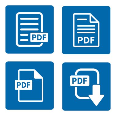 PDF dosya simgesi beyaz arka plan üzerinde