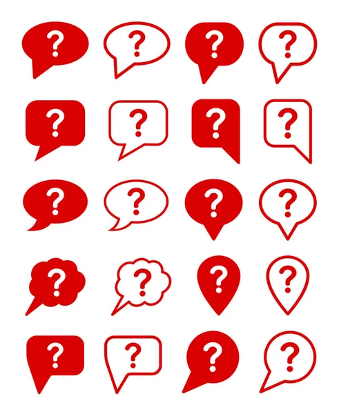 stock vector chat icon with question mark