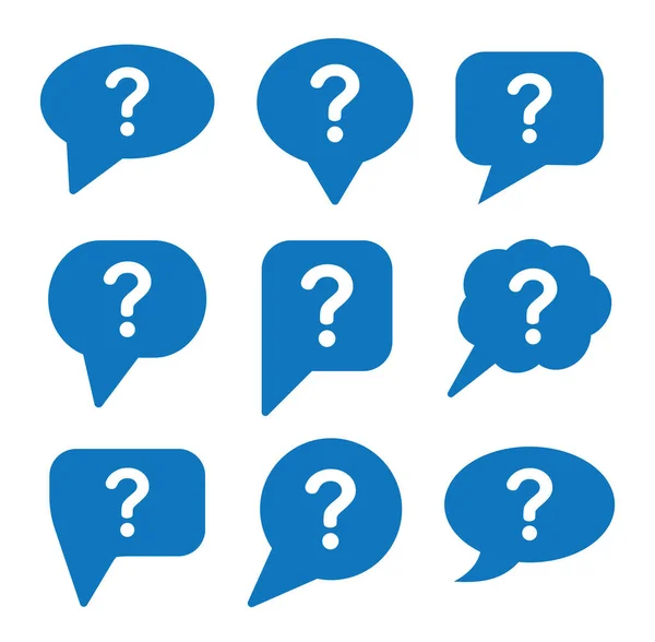 stock vector chat icon with question mark