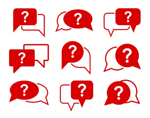 stock vector chat icon with question mark