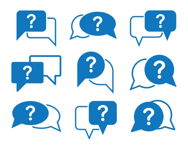 Chat Icon Question Mark — Stock Vector